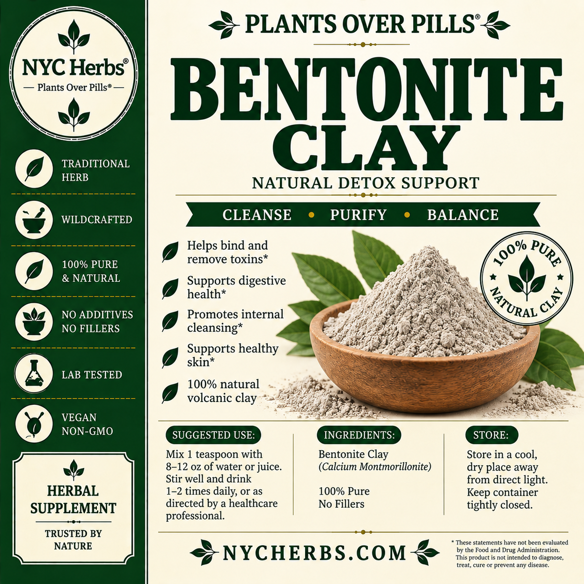 Bentonite Clay | Detoxifying & Healing Earth