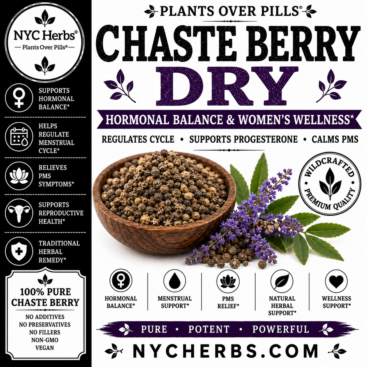 Chaste Berry | Women's Hormonal Balance & Cycle Support