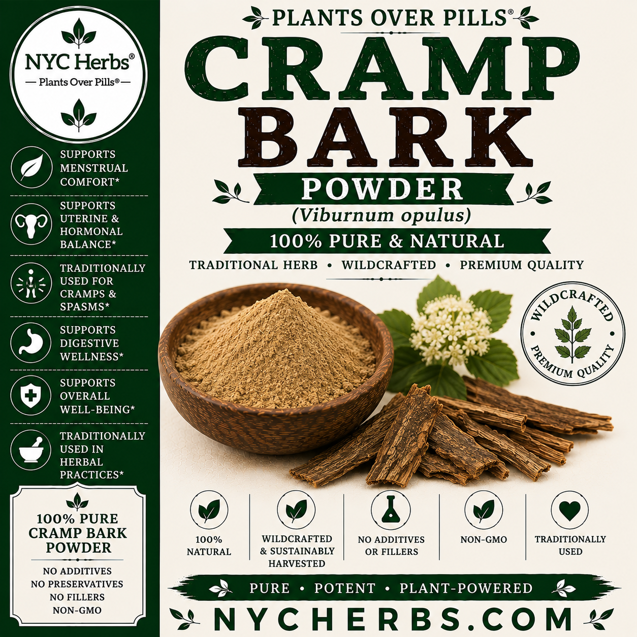 Cramp Bark Powder