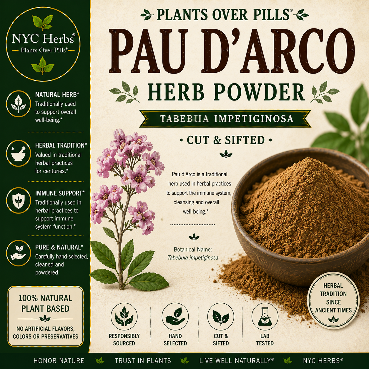 Pau d'Arco Powder | Immune Strength & Fungal Defense (Copy)