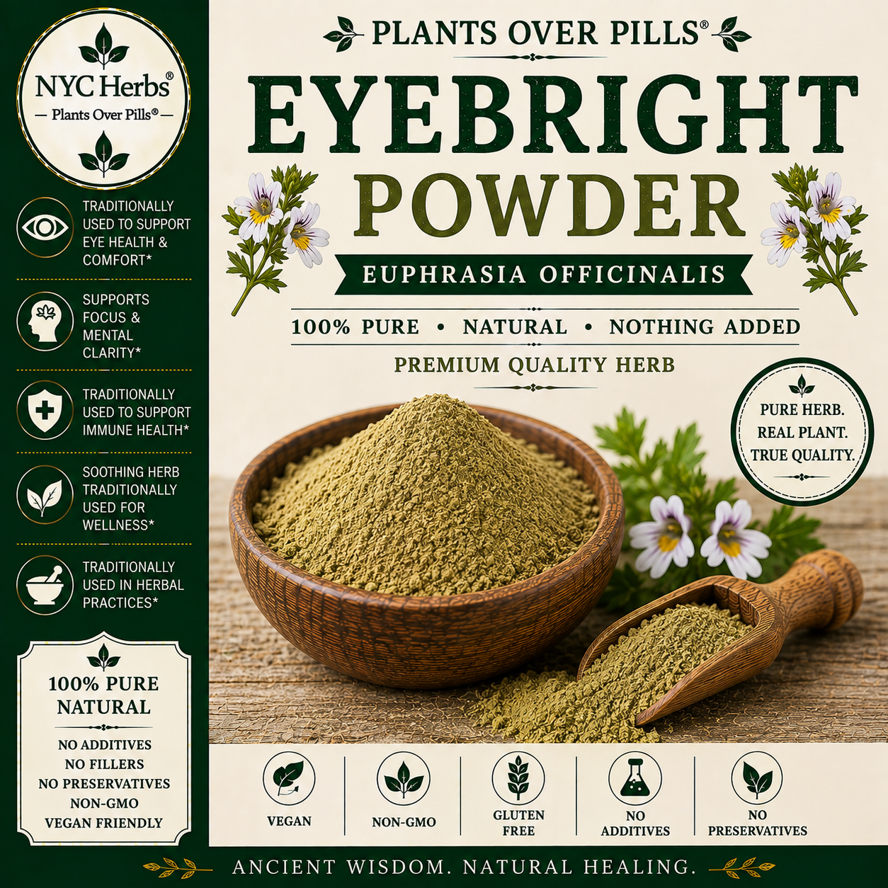 Eyebright Powder | Traditional Botanical for Eye & Respiratory Comfort