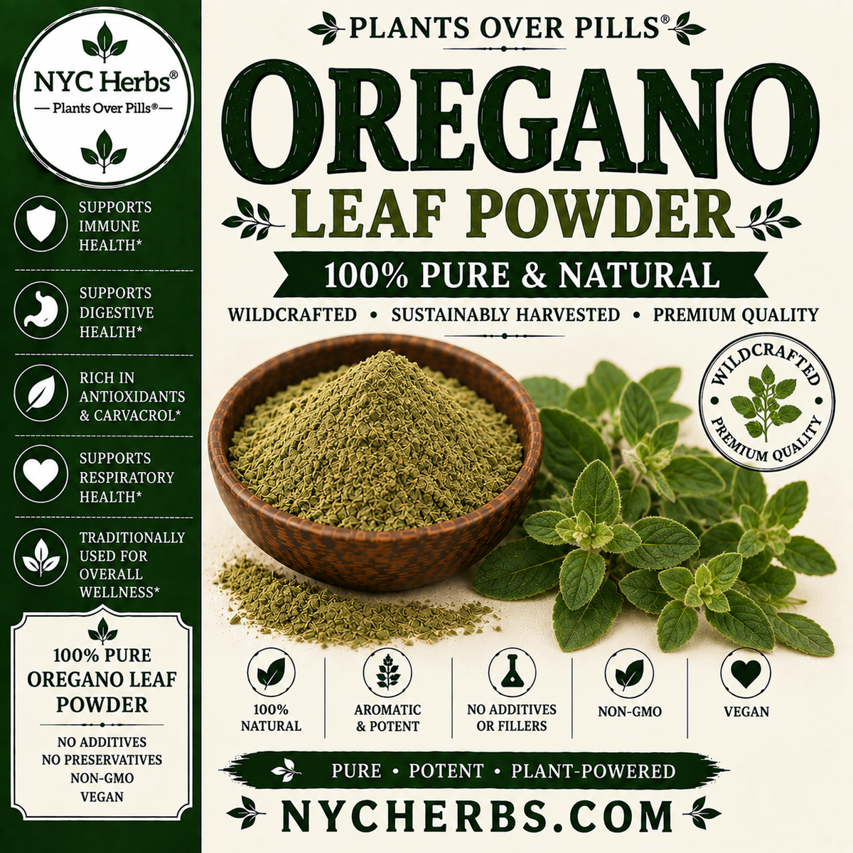 Oregano Leaf Powder | Immune Support & Antimicrobial Power