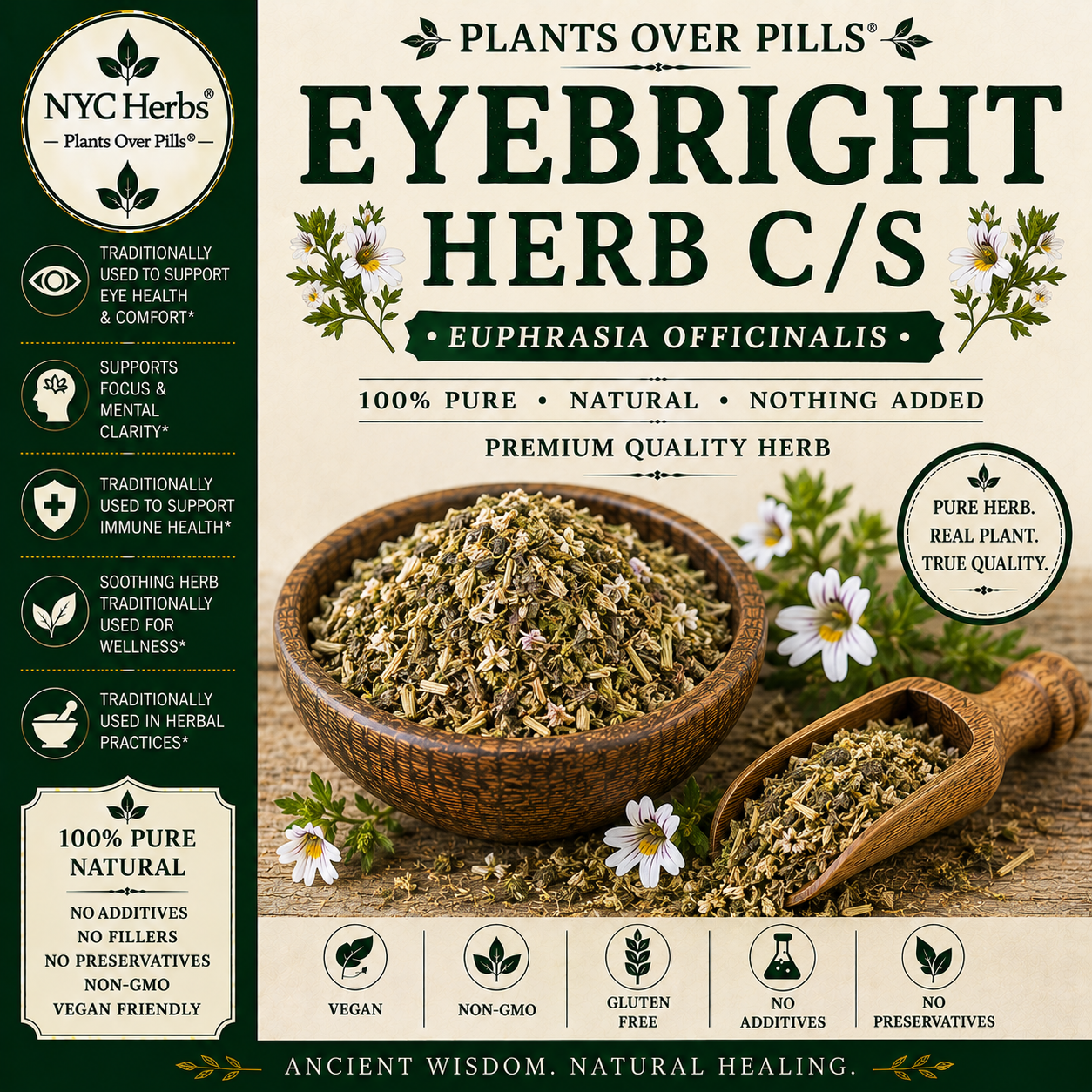 Eyebright Herb c/s | Traditional Botanical for Eye & Respiratory Comfort