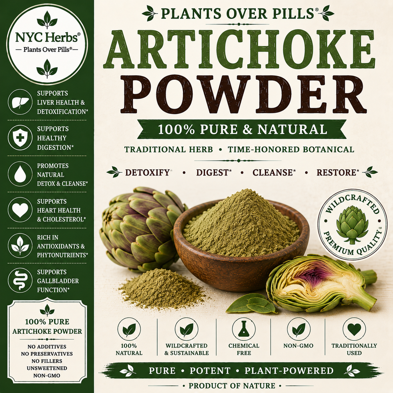 Artichoke Powder | Liver Cleanse & Digestive Support