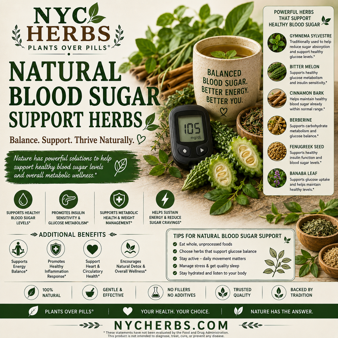 Natural Blood Sugar Support Herbs