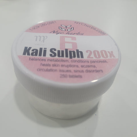 Potassium Sulfate #6 (Kali Sulph 200x)