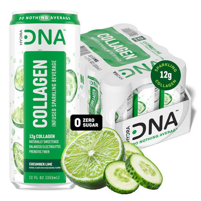 HydraDNA Collagen Infused Sparkling Drink, 12oz