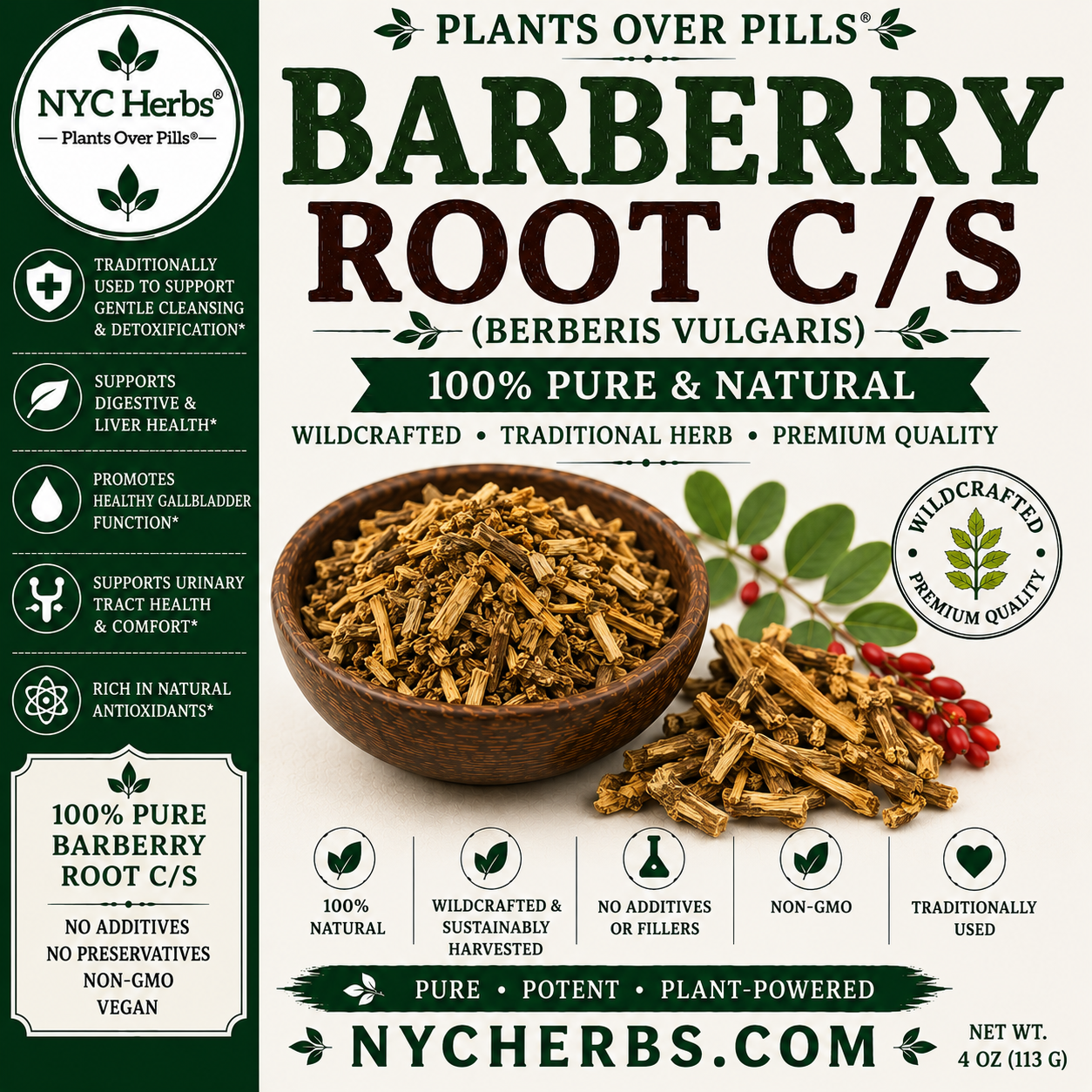 Barberry Root c/s | Liver Cleanse & Digestive Aid (Copy)