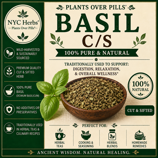 Basil Leaf c/s | Digestive Comfort & Uplifting Energy