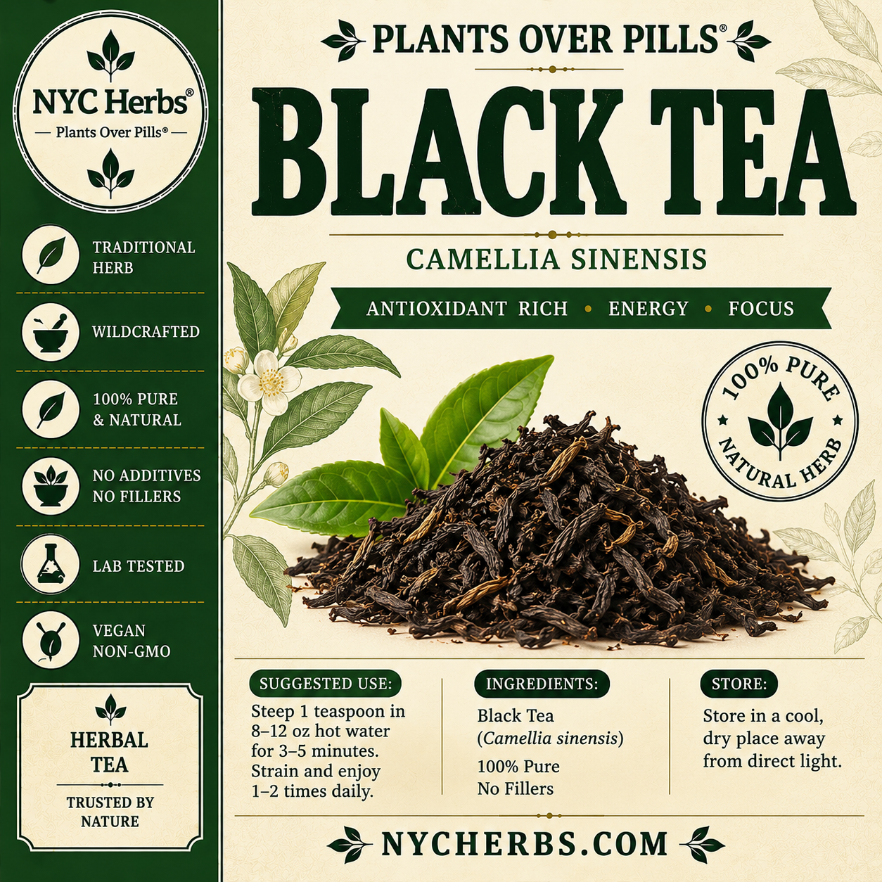 Black Tea | Antioxidants, Mental Clarity & Heart Wellness