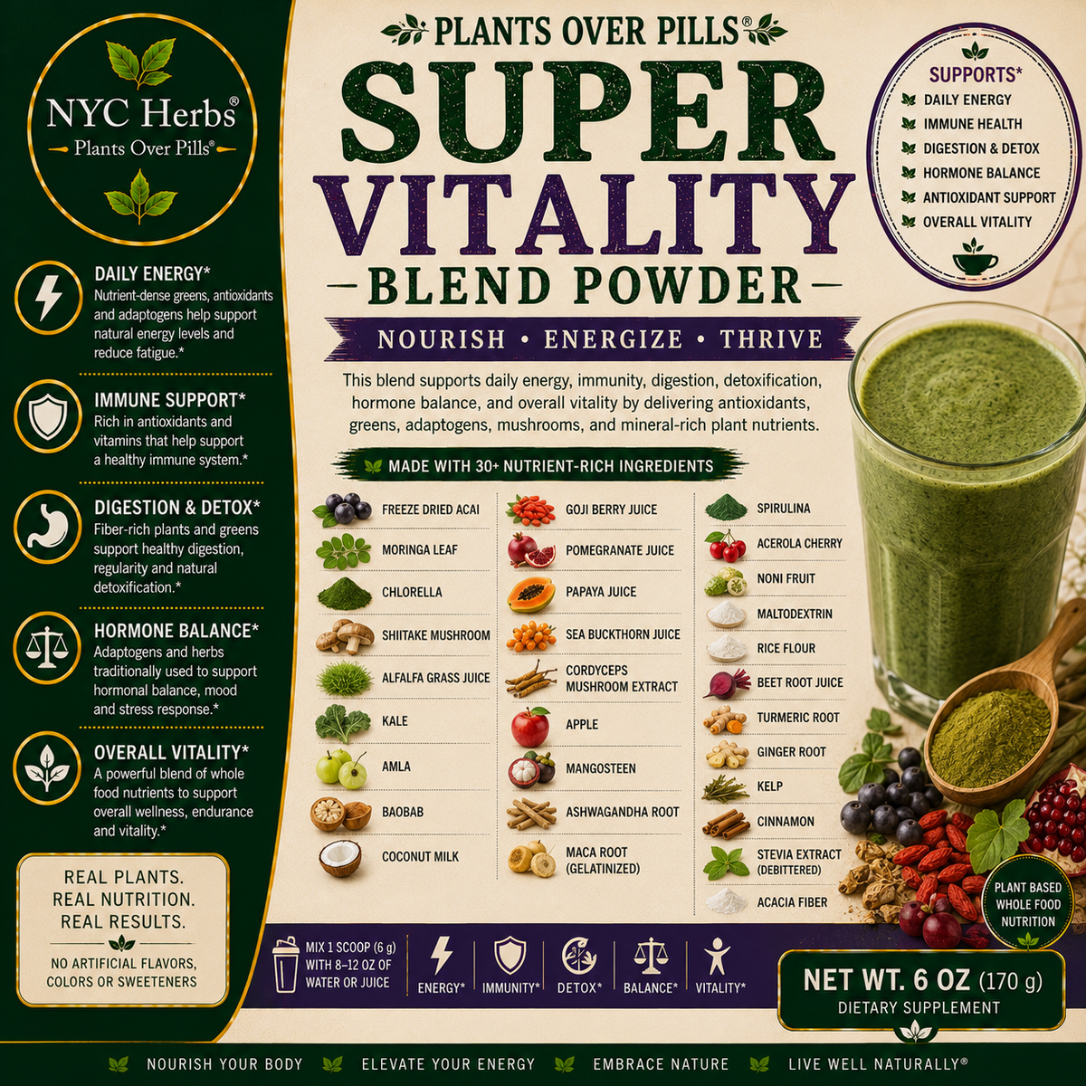 Super Vitality Blend Powder