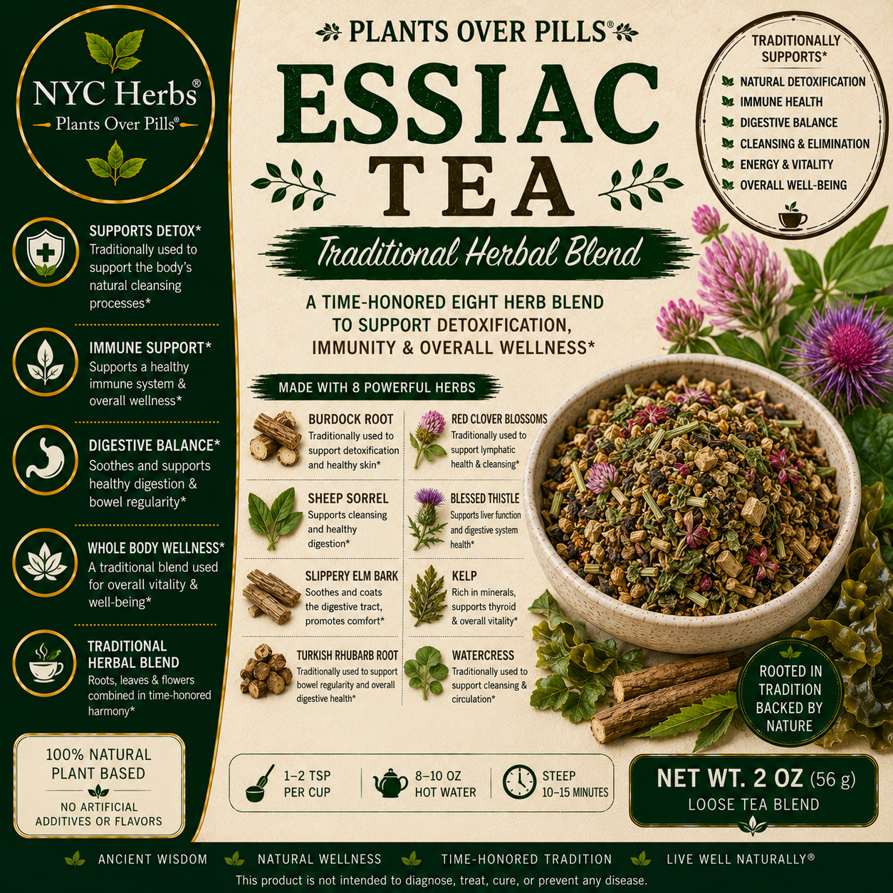 Essiac Tea (8 Ingredient)