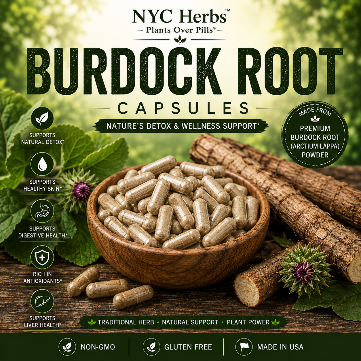 Burdock Root Capsules