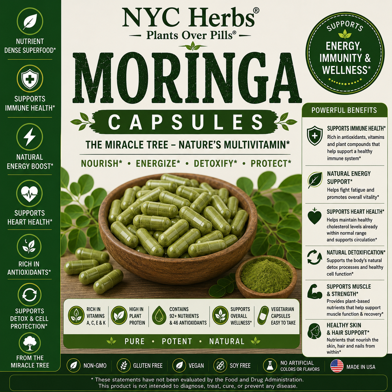 Moringa Capsules 60 count