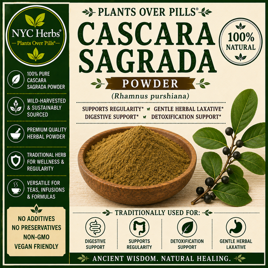 Cascara Sagrada Powder | Gentle Digestive Cleanse & Bowel Support