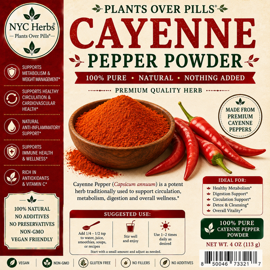 Cayenne Pepper Capsules | Metabolism Boost & Circulatory Support (Copy)