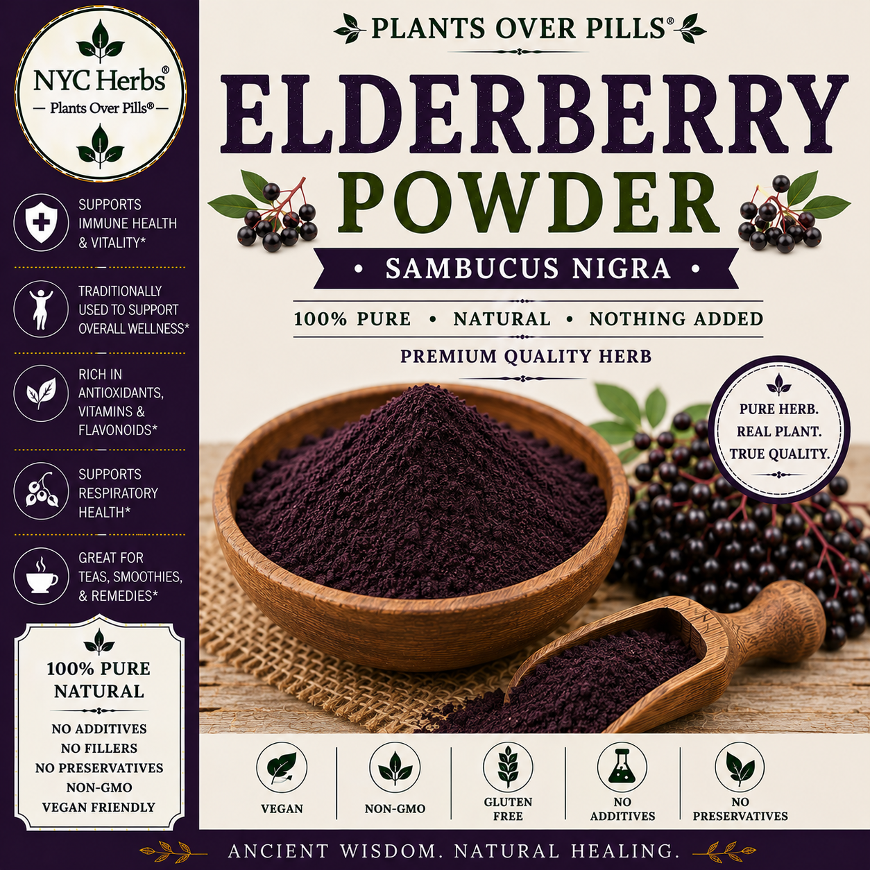 Elderberry Powder | Immune Support & Seasonal Wellness (Copy)