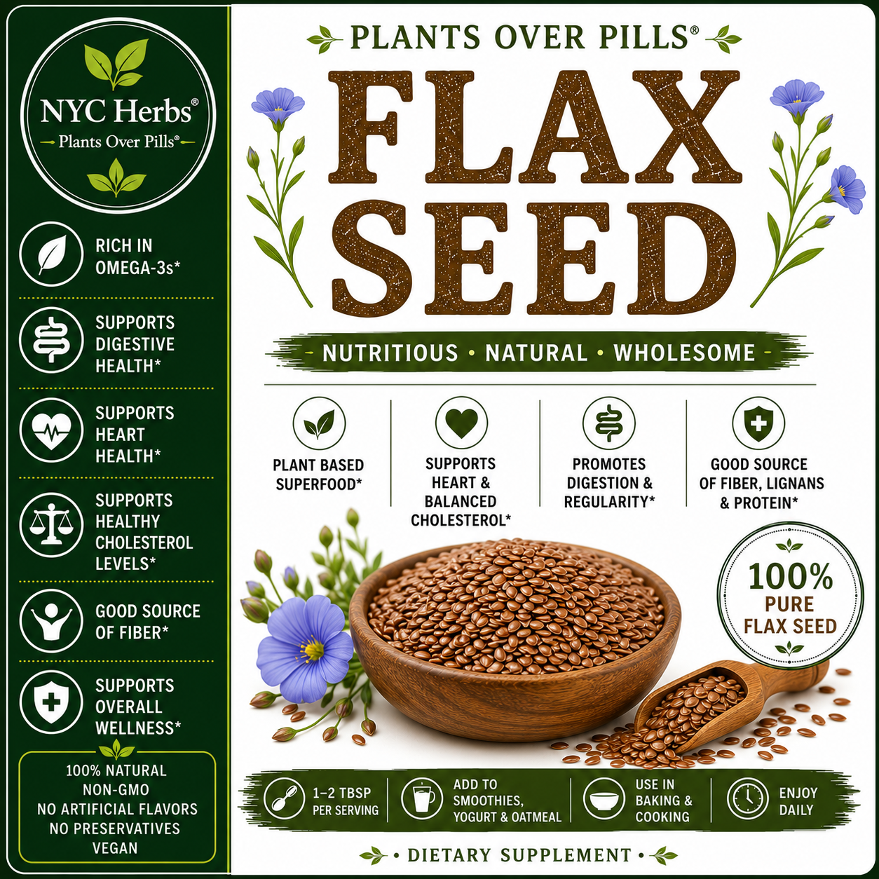 Flax Seed | Superfood for Heart, Digestion & Skin