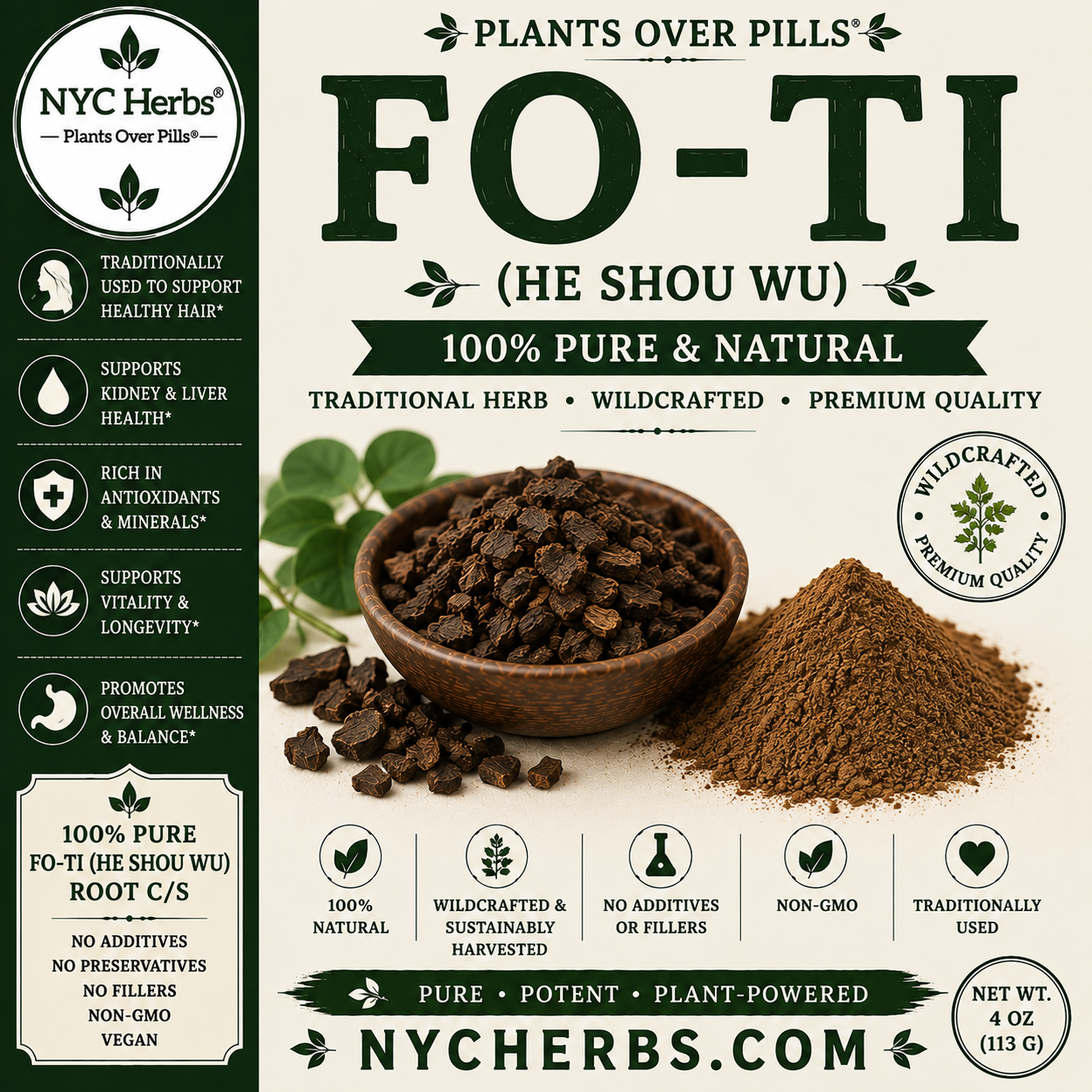 Fo-Ti | Vitality, Longevity & Hair Support