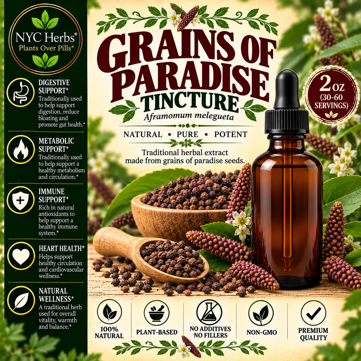 Grains of Paradise Tincture (30-60 servings)