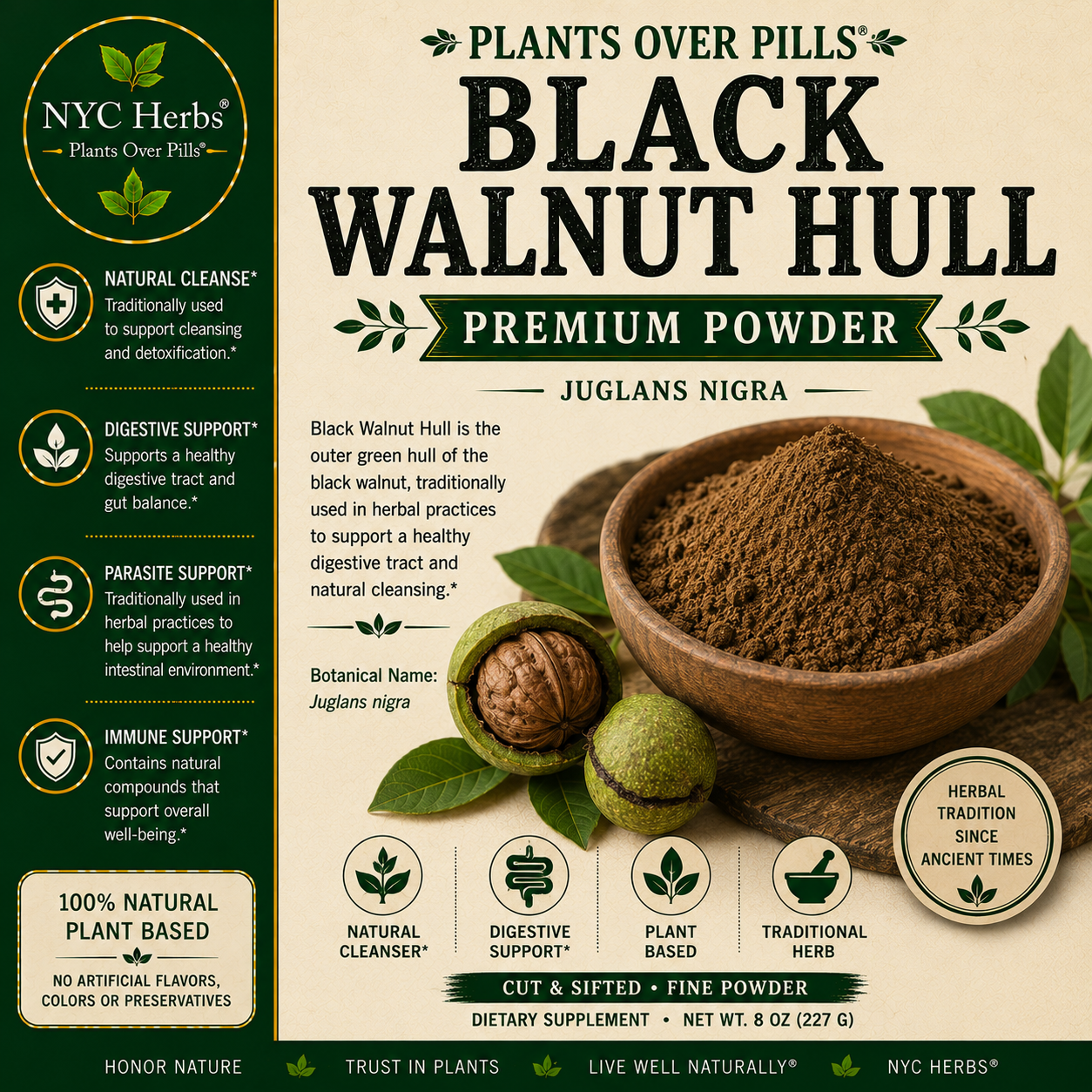 Black Walnut Hull Powder | Parasite Cleanse & Digestive Strength (Copy)