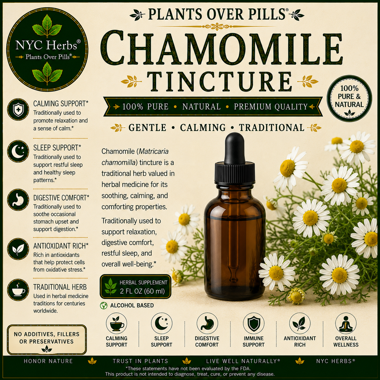 Chamomile Tincture | Calm Nerves & Restful Sleep