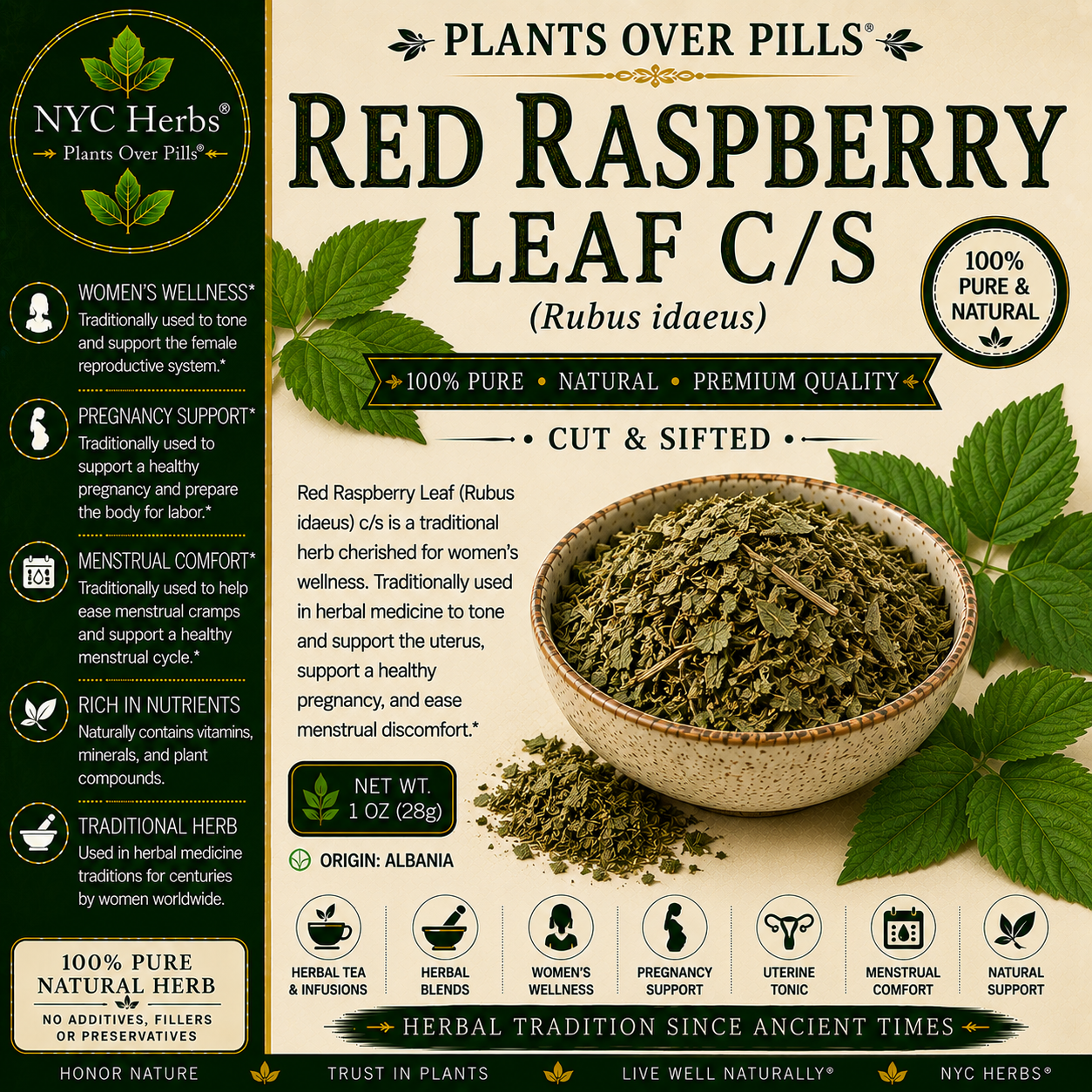Red Raspberry Leaf c/s