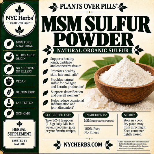 MSM Sulfur Powder (Elemental Sulfur) 4oz powder