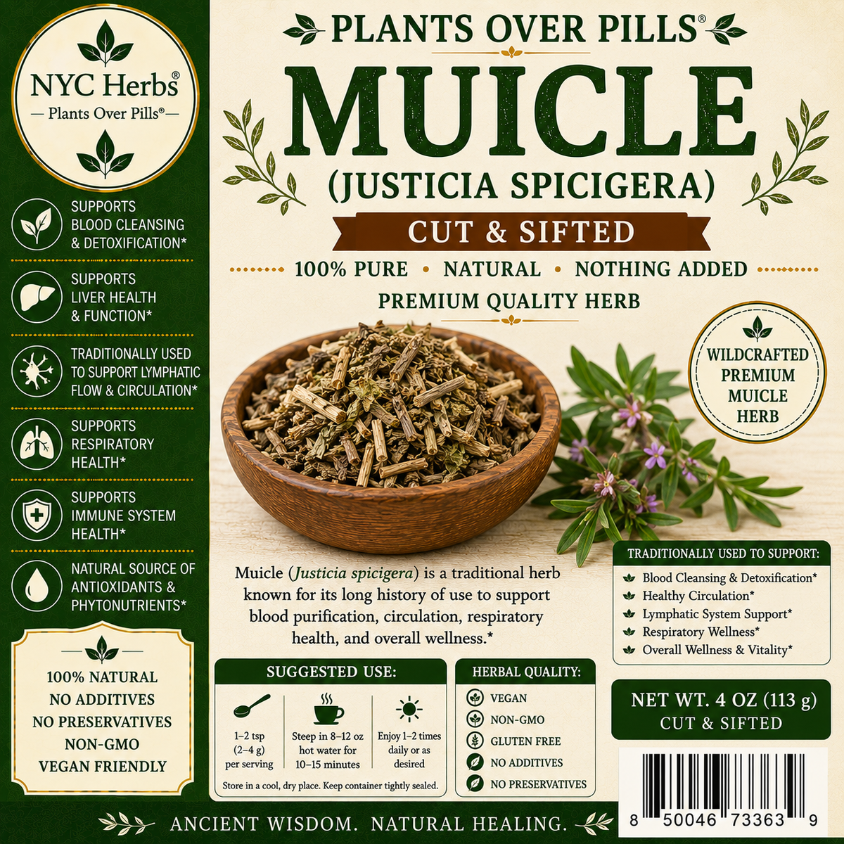 Muicle herb c/s | Blood Purification, Immunity & Digestive Harmony