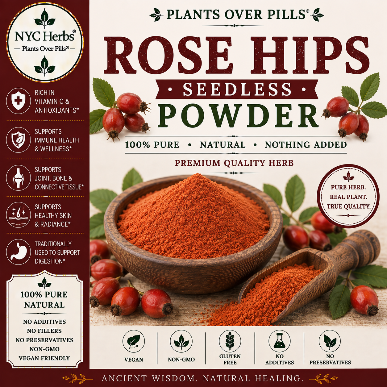 Rose Hips Powder | Vitamin C