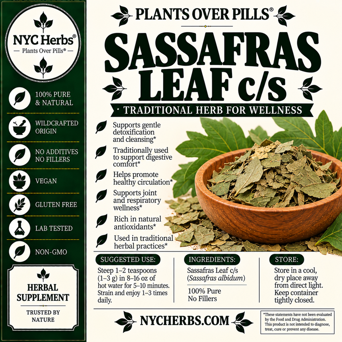 Sassafras Leaf c/s