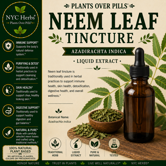 Neem Leaf Tincture | Skin Cleanse & Blood Purifier