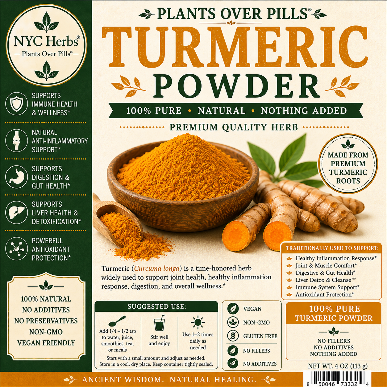 Turmeric Root Powder | Golden Anti-Inflammatory & Joint Support (Copy)