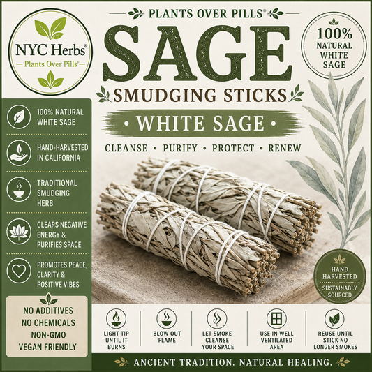 White Sage Smudge Sticks (3 Pack) | Cleansing & Spiritual Protection