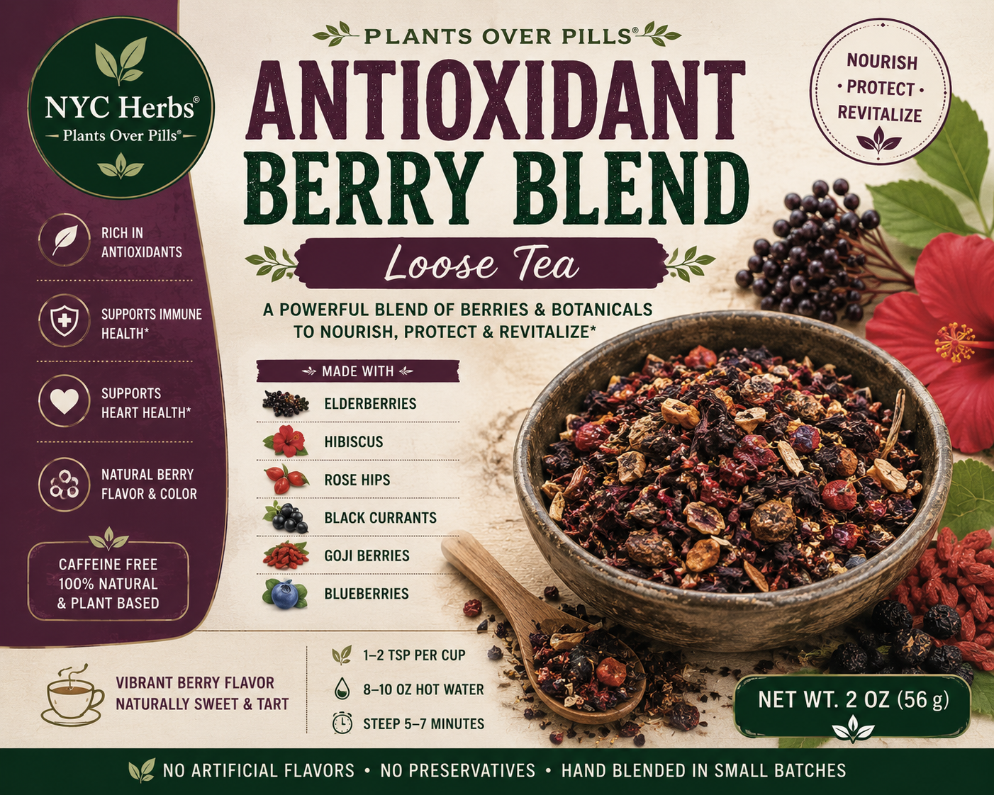 Antioxidant Berry Blend | Daily Energy, Brain & Immune Support
