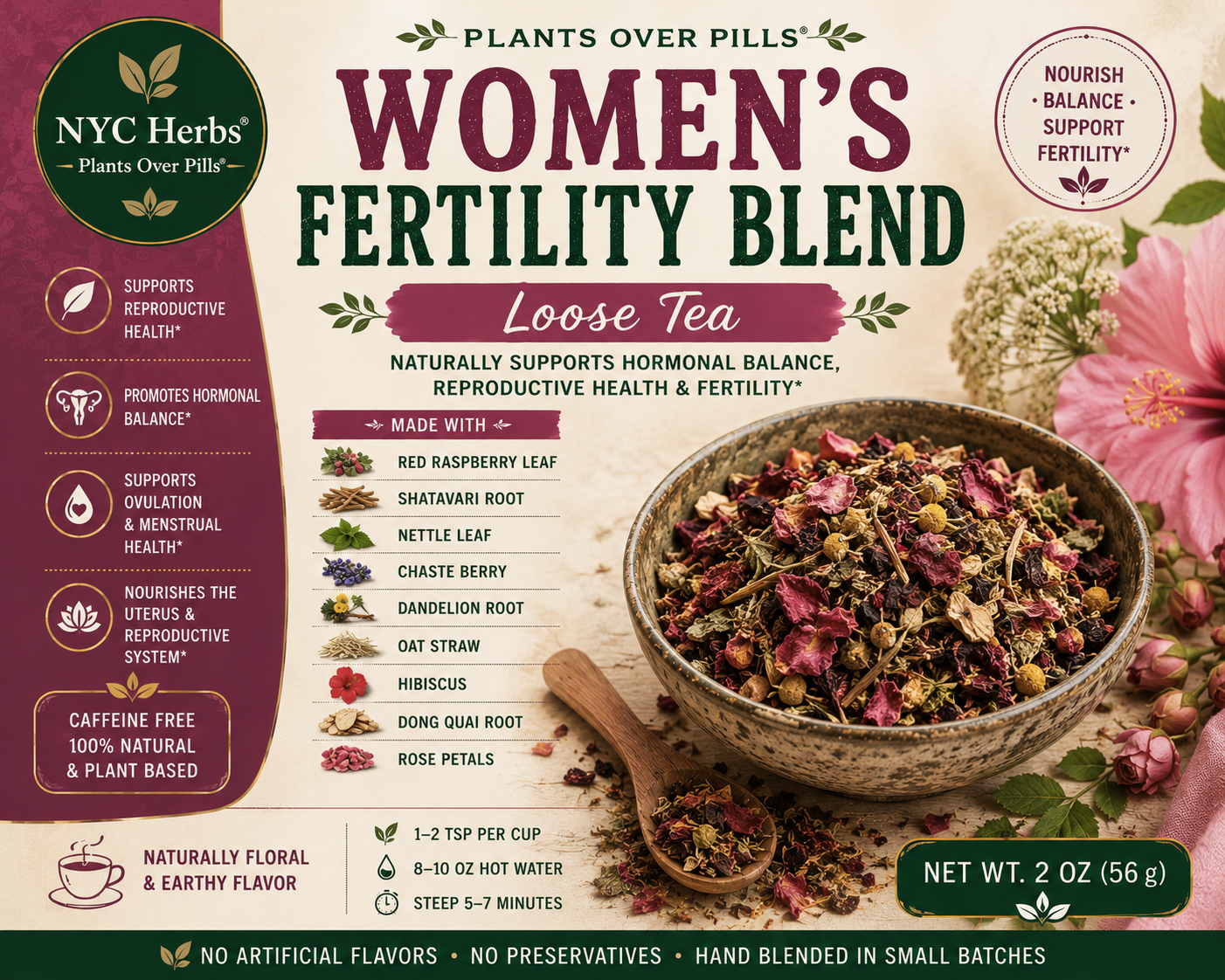 Women's Fertility Blend | Hormonal Balance & Reproductive Vitality