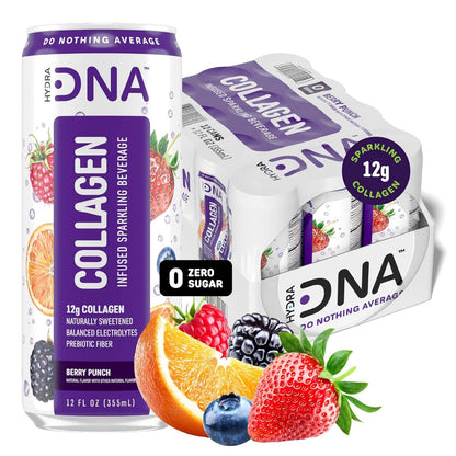 HydraDNA Collagen Infused Sparkling Drink, 12oz