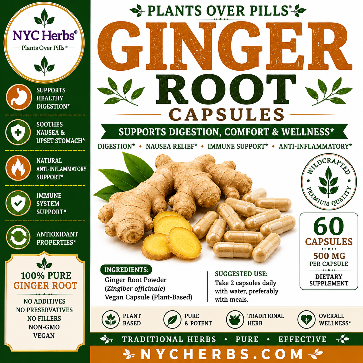 Ginger Root Capsules