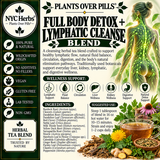 Full Body Detox + Lymphatic Cleanse Blend (30 cups)