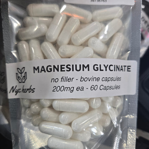 Magnesium Glycinate (Bovine Capsules) | Muscle Relaxation & Nervous System Support