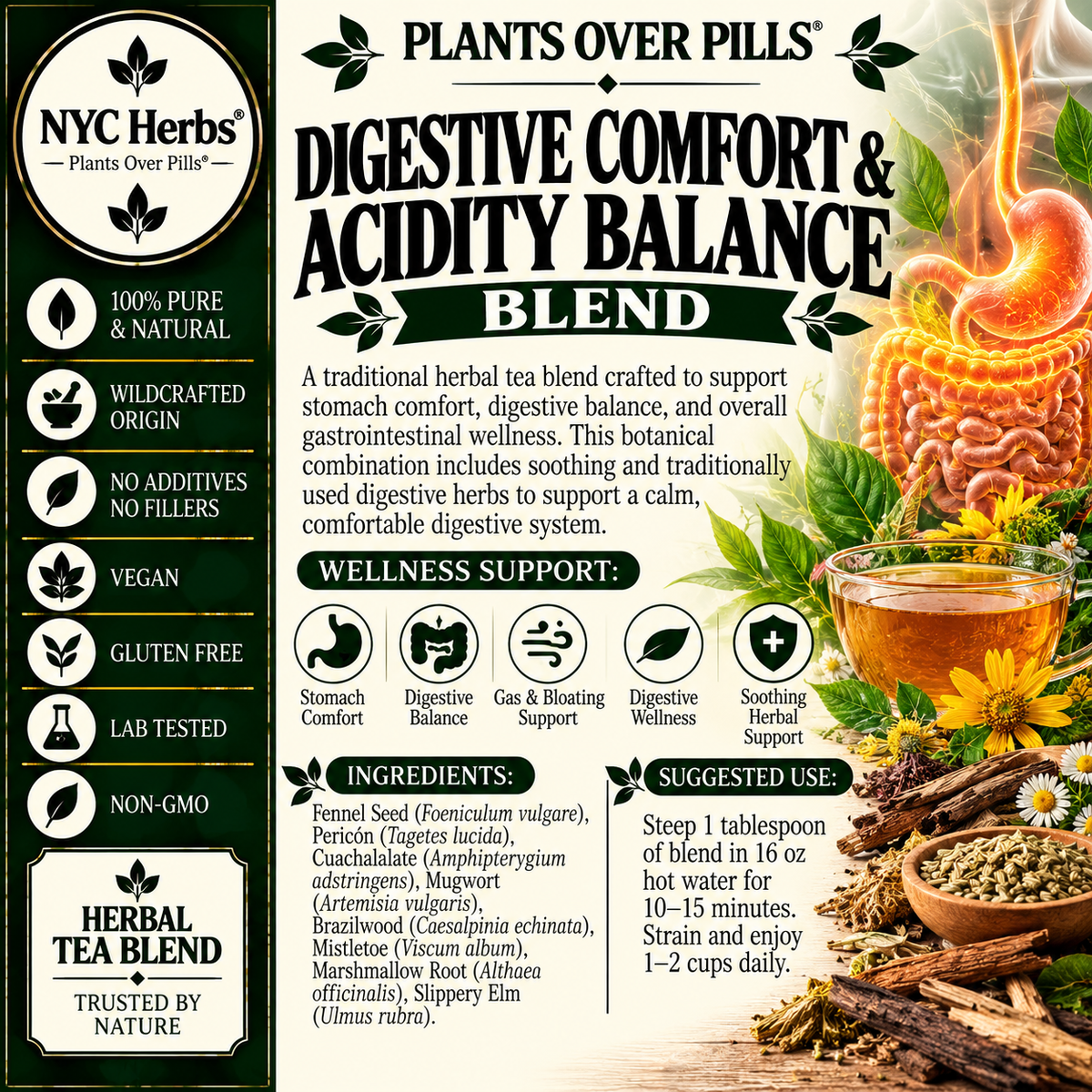Digestive Comfort & Acidity Blend (30 cups)