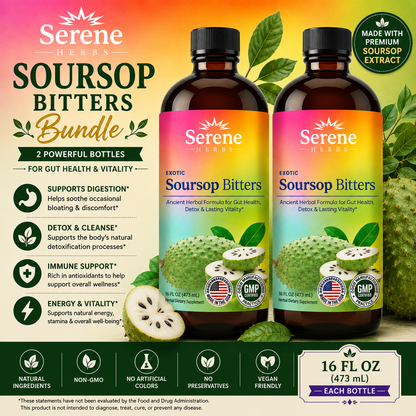Serene Soursop Bitters 16 oz bottle