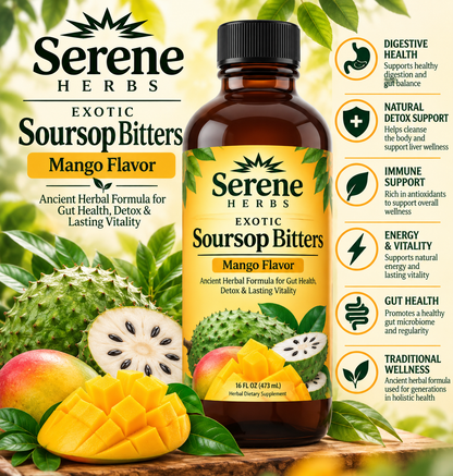 Serene Soursop Bitters 16 oz bottle